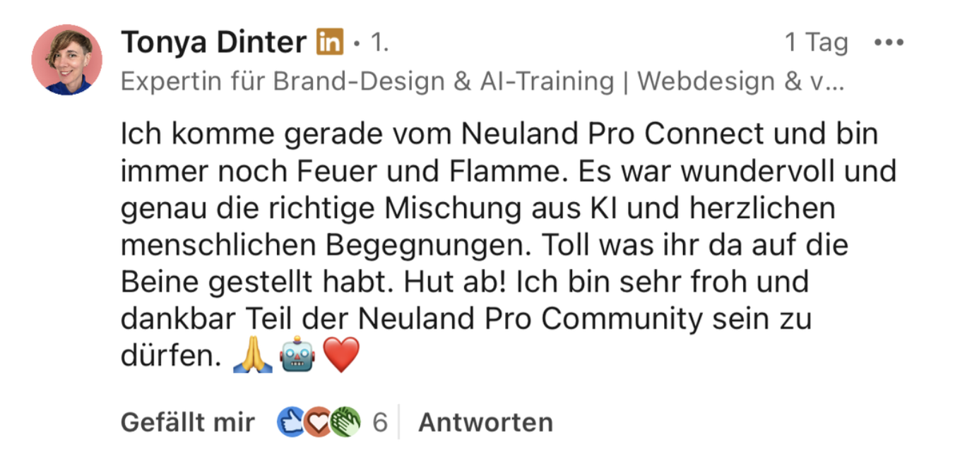 Testimonial NeulandPro Connect